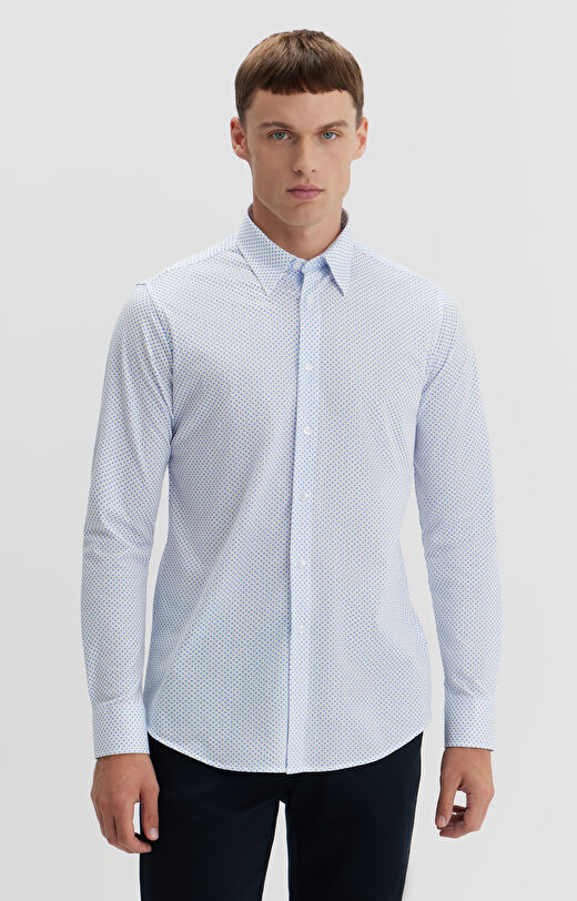 Koszula slim fit z printem