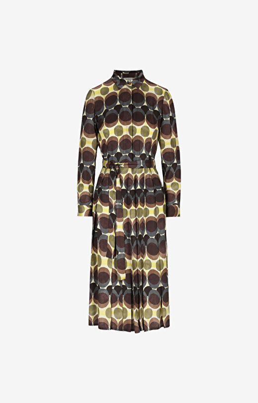 Sukienka midi w nadruk