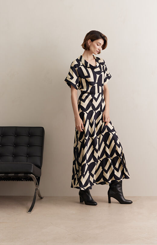 Sukienka midi w print