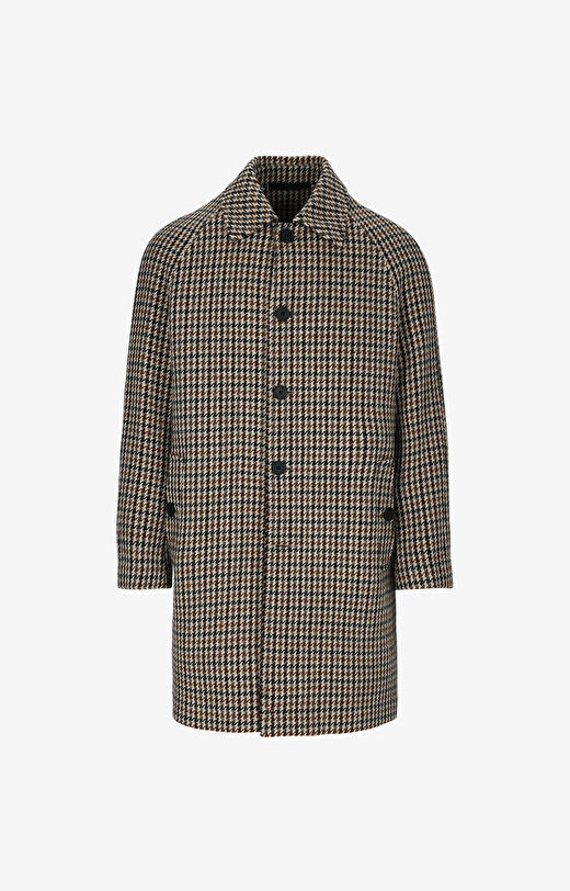 Płaszcz w drobną kratę