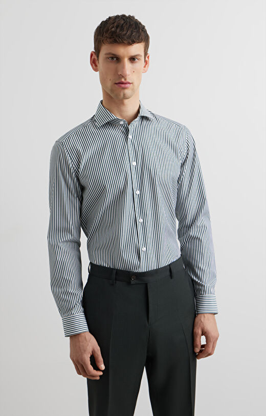 Zielona koszula długi rękaw VISTULA