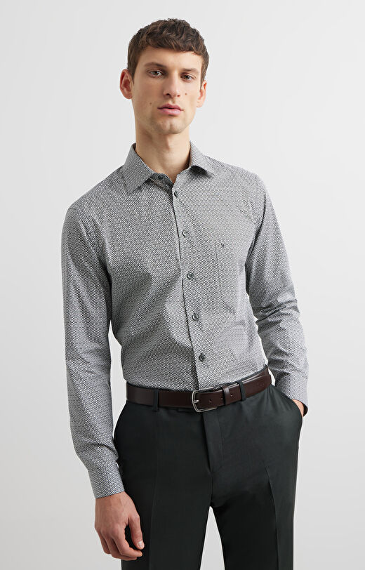 Koszula slim w print