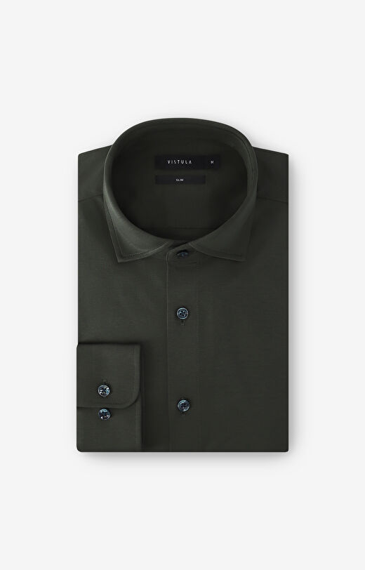 Zielona koszula długi rękaw VISTULA