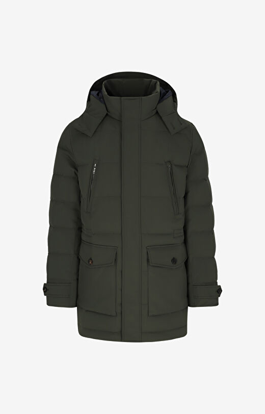 Puchowa parka