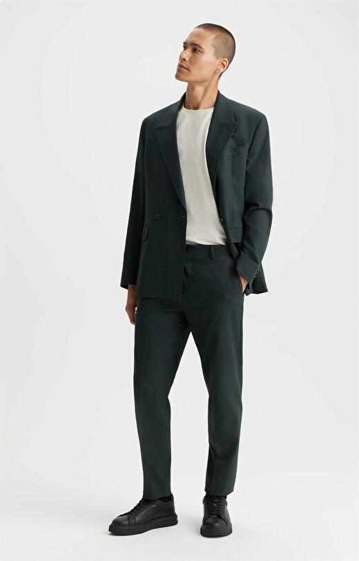 Bawełniane spodnie slim fit do garnituru - Mix&Match