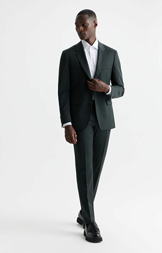 Wełniane spodnie super slim do garnituru - Mix&Match