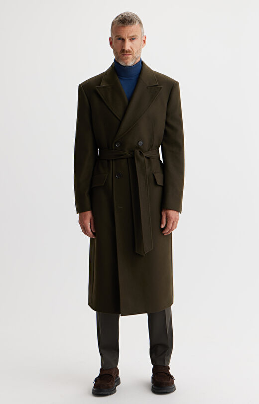 Dwurzędowy płaszcz relaxed fit