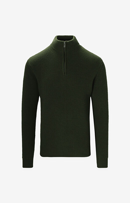 Sweter typu quarter zip