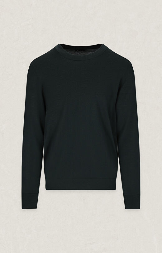 Gładki sweter round neck