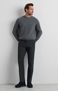 Flanelowe spodnie slim