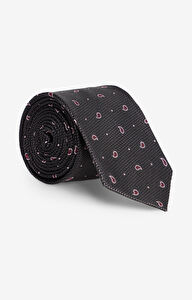 Jedwabny krawat w mikrowzór