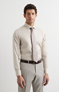 Koszula slim w mikrowzór