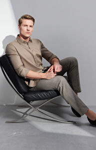 Lniana koszula regular