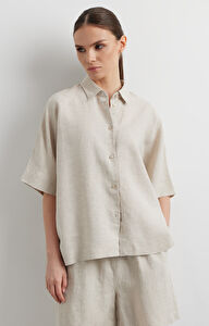 Lniana koszula regular