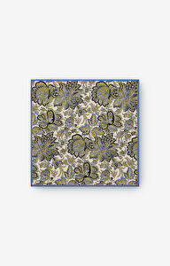 Jedwabna poszetka w kwiatowy wzór