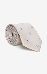 Jedwabny krawat w geometryczny wzór