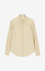 Beżowa koszula regular fit