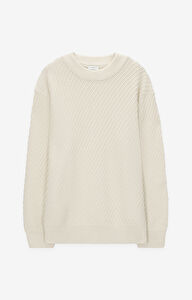 Bawełniany sweter ze strukturalnym wzorem