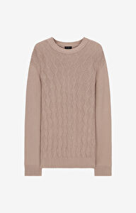 Sweter w strukturalny wzór