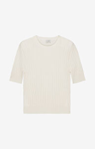 Dzianinowy t-shirt