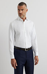 Koszula slim w mikrowzór