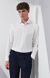 Koszula slim w jodełkę