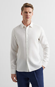 Lniana koszula regular