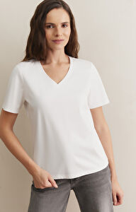 T-shirt slim v-neck