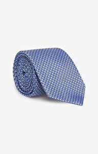 Jedwabny krawat w mikrowzór