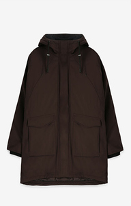 Puchowa parka z kapturem