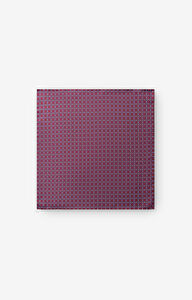 Jedwabna poszetka w geometryczny wzór