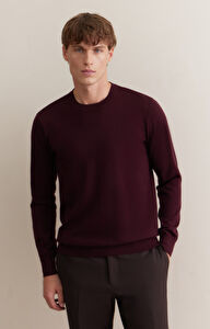 Gładki sweter round neck