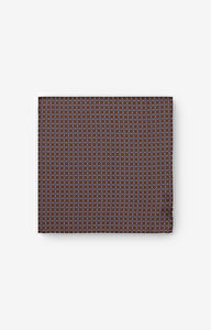 Jedwabna poszetka w geometryczny wzór