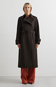 Dwurzędowy płaszcz slim