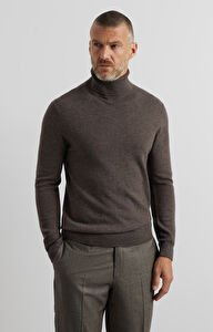 Sweter z melanżowej dzianiny
