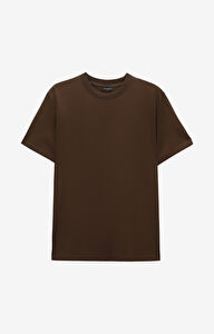 Brązowy t-shirt