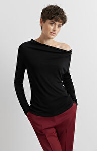 Bluzka z drapowanym dekoltem