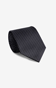 Jedwabny krawat w mikrowzór