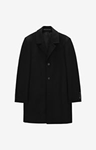 Płaszcz regular fit  z wełną z recyklingu