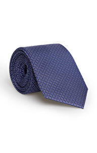 Jedwabny krawat w mikrowzór