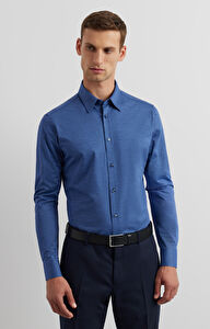 Dzianinowa koszula slim