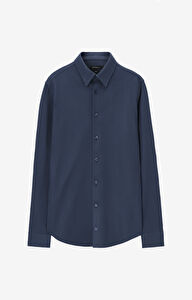 Koszula slim fit z dzianiny
