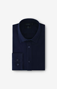 Koszula slim fit w mikrowzór