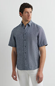 Lniana koszula regular