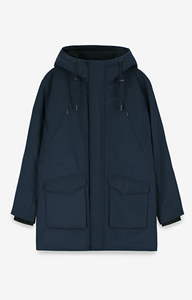 Puchowa parka z kapturem