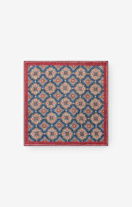 Wełniana poszetka w geometryczny wzór