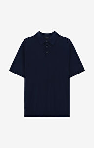 Gładkie polo swetrowe