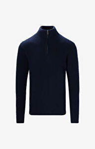 Sweter typu quarter zip