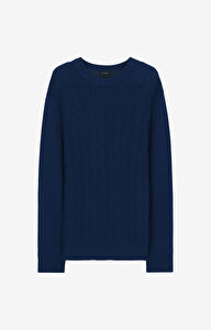 Sweter w strukturalny wzór