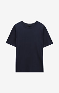Granatowy t-shirt